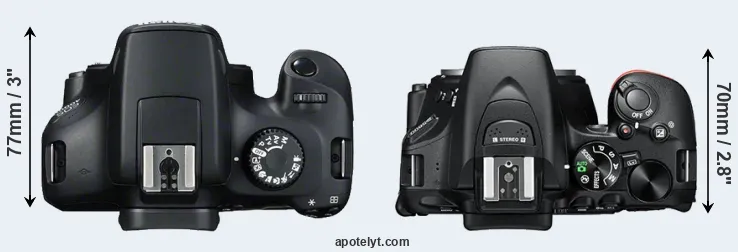 Compare 4000D versus D5600 top