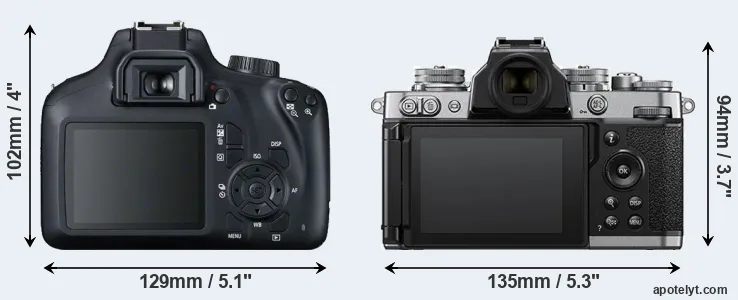 Comparison 4000D or Z fc rear