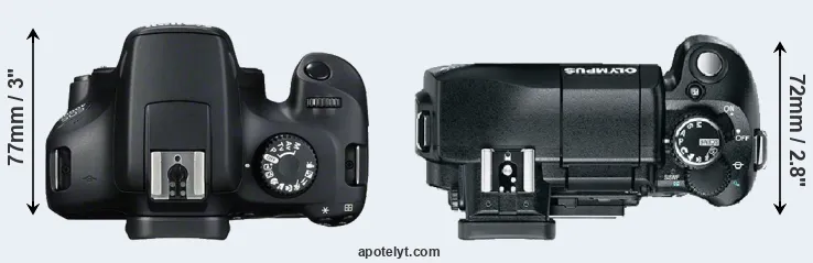 Compare 4000D versus E-330 top