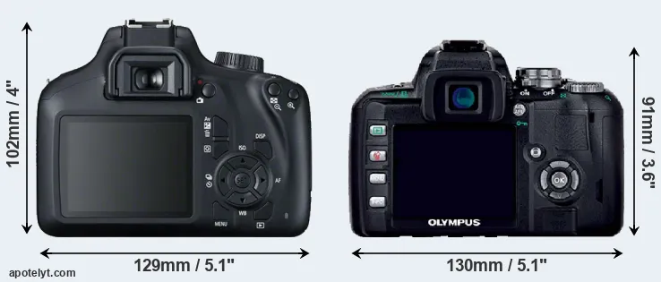 Comparison 4000D or E-400 rear