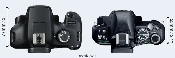 Compare 4000D versus E-410 top