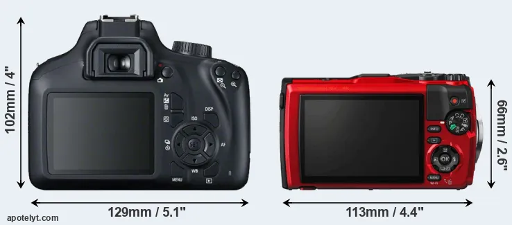 Comparison 4000D or TG-5 rear