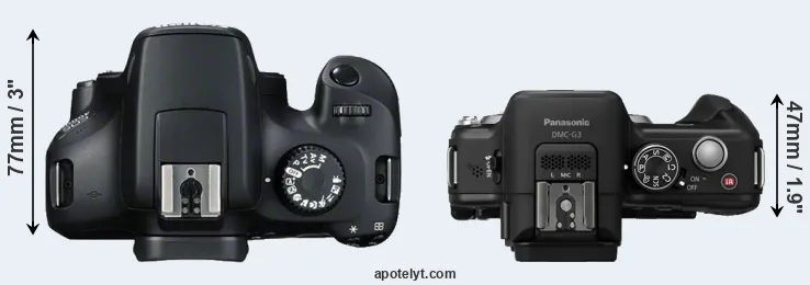 Compare 4000D versus G3 top