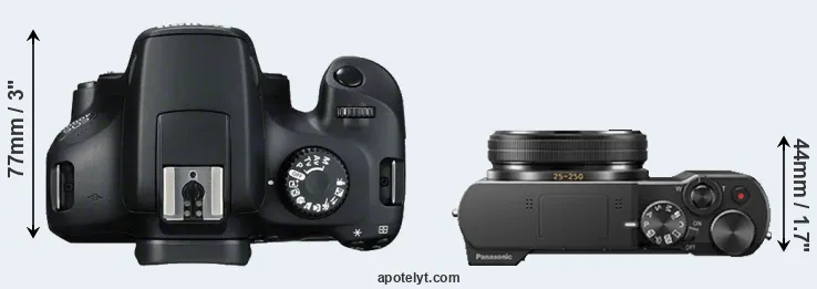 Compare 4000D versus TZ100 top