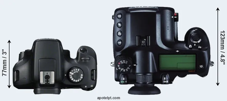 Compare 4000D versus 645Z top