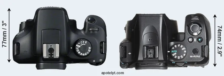 Compare 4000D versus K-70 top