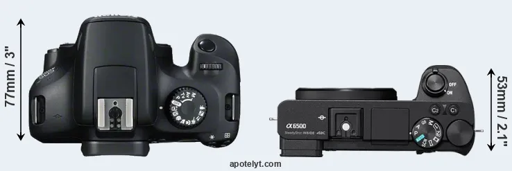 Compare 4000D versus A6500 top