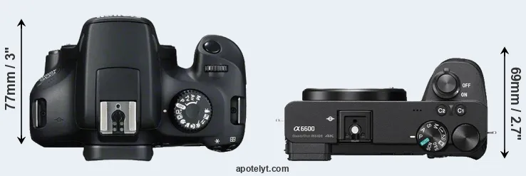 Compare 4000D versus A6600 top