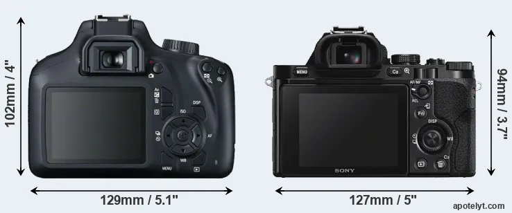 Comparison 4000D or A7S rear