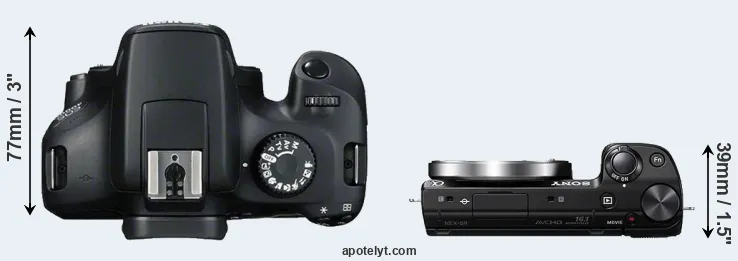 Compare 4000D versus NEX-5R top