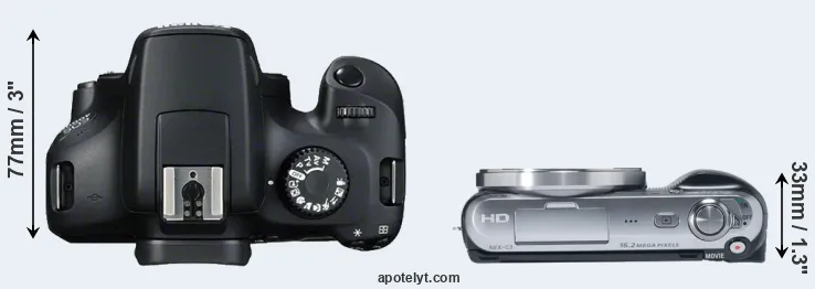 Compare 4000D versus NEX-C3 top