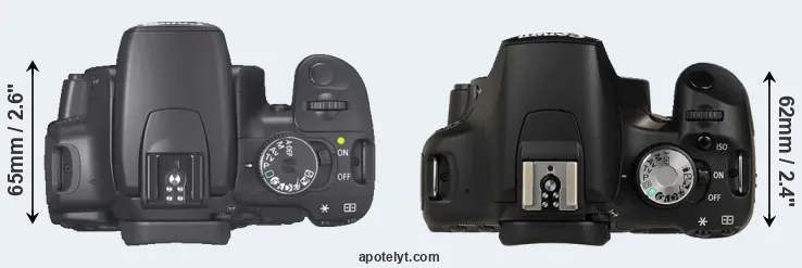 Compare 400D versus 500D top