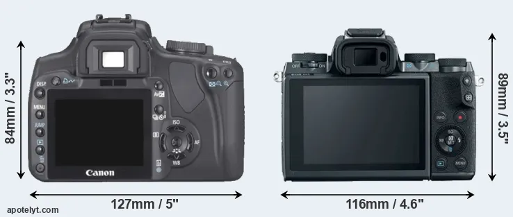 Comparison 400D or M5 rear