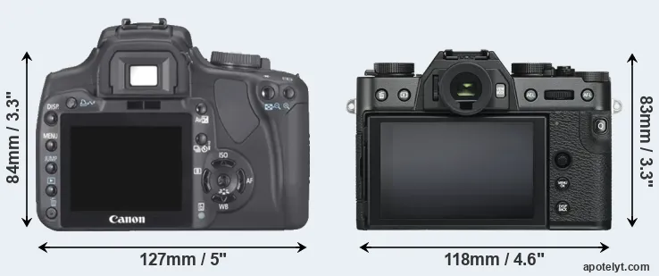 Comparison 400D or X-T30 rear