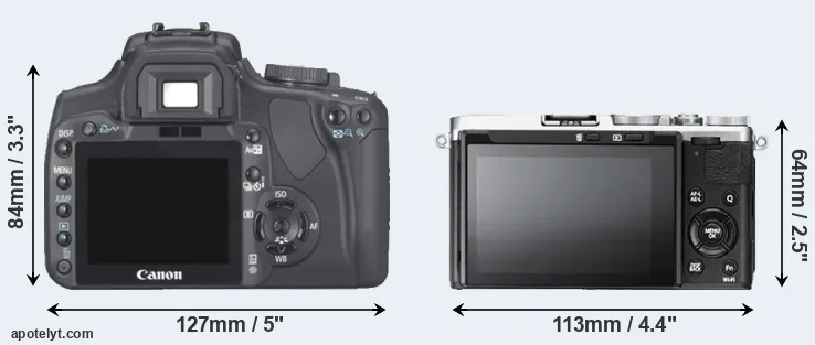 Comparison 400D or X70 rear