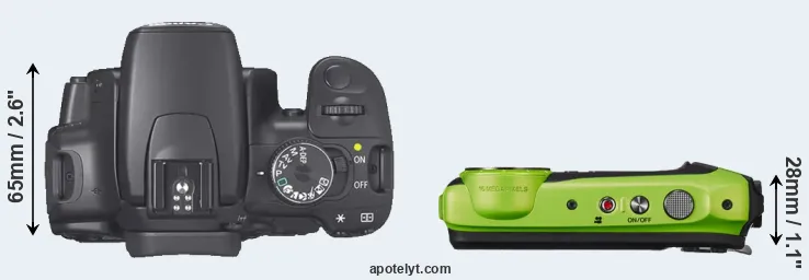 Compare 400D versus XP120 top