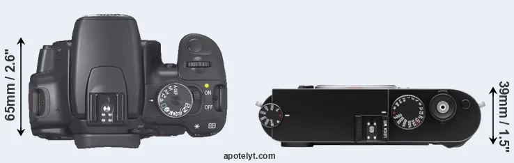 Compare 400D versus M11 top