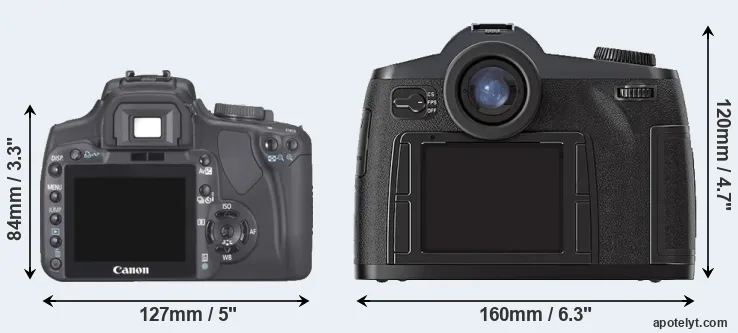 Comparison 400D or S2 rear