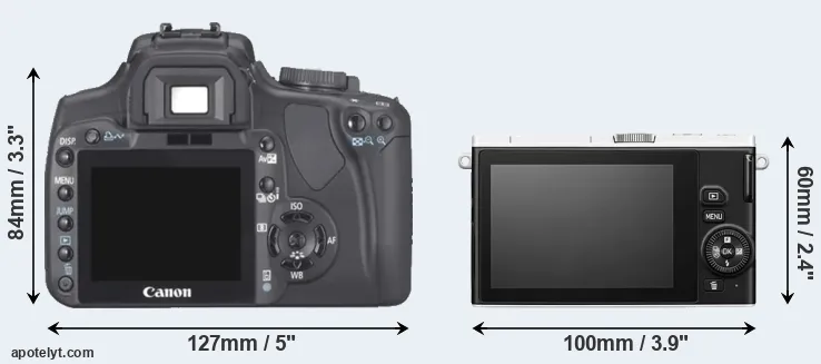Comparison 400D or J4 rear