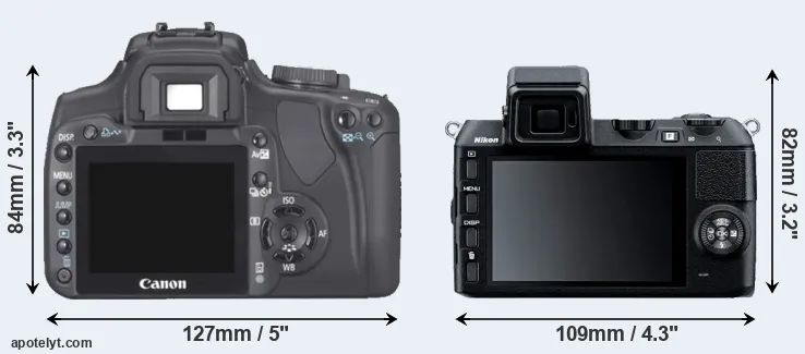 Comparison 400D or V2 rear
