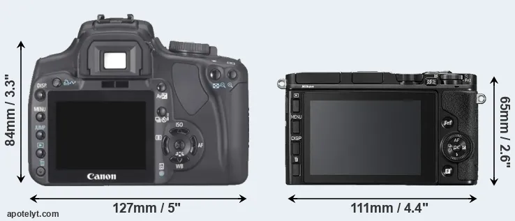 Comparison 400D or V3 rear