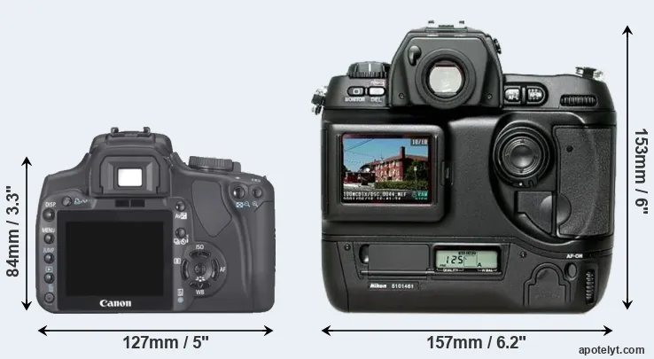 Comparison 400D or D1H rear
