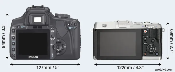Comparison 400D or E-P5 rear