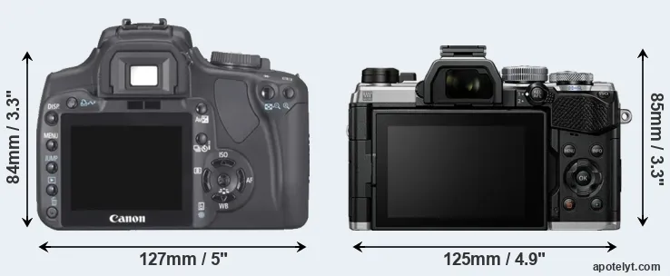 Comparison 400D or OM-5 rear