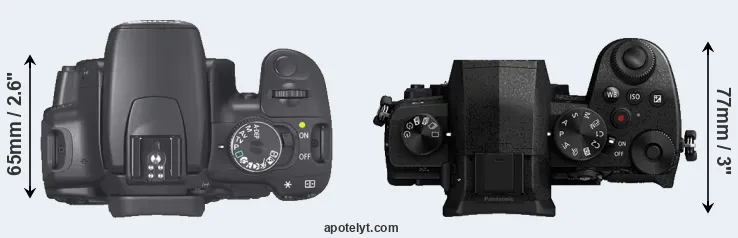 Compare 400D versus G90 top