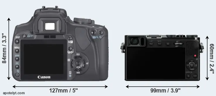 Comparison 400D or GM5 rear