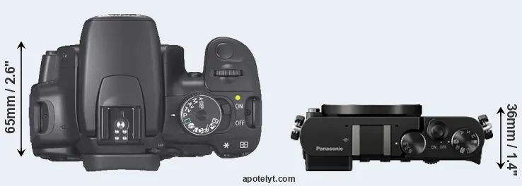 Compare 400D versus GM5 top