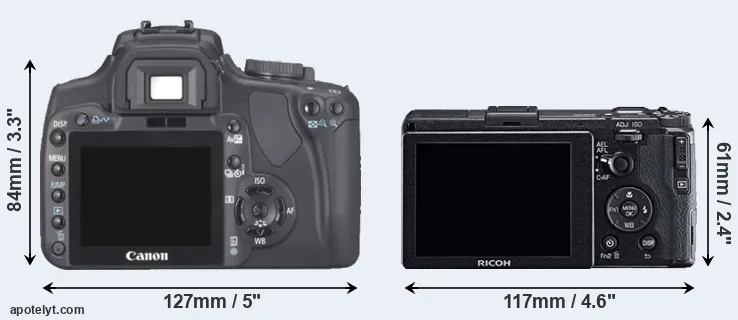 Comparison 400D or GR rear