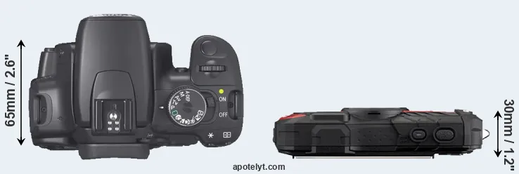 Compare 400D versus WG-60 top