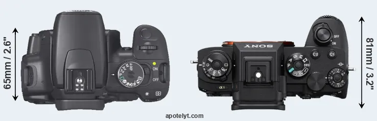 Compare 400D versus A1 top