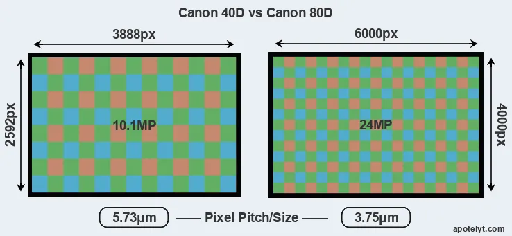 40D versus 80D MP