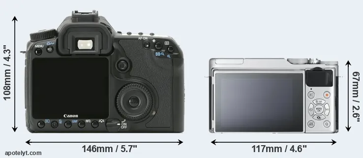 Comparison 40D or X-A10 rear