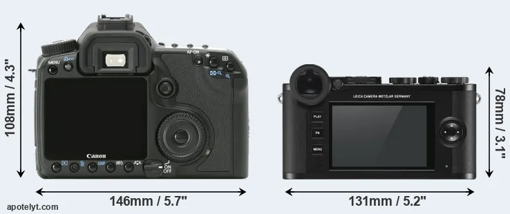 Comparison 40D or CL rear