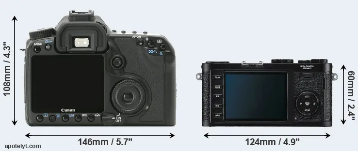 Comparison 40D or X1 rear