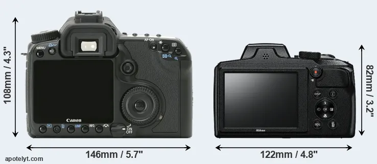 Comparison 40D or B600 rear