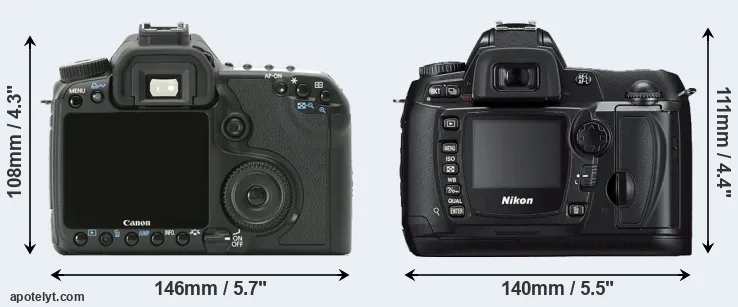 Comparison 40D or D70s rear