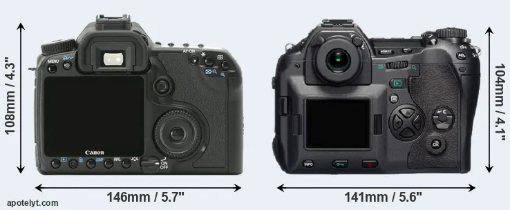 Comparison 40D or E-1 rear