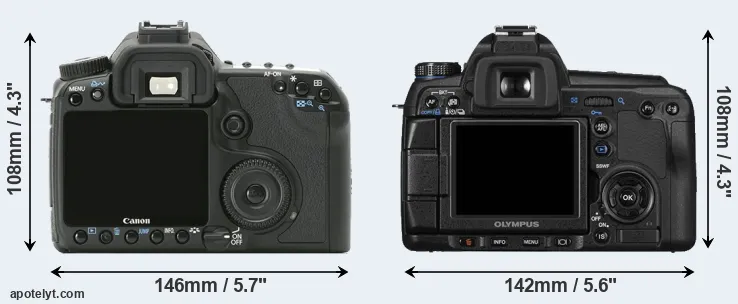 Comparison 40D or E-30 rear