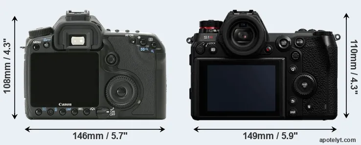 Comparison 40D or S1R rear