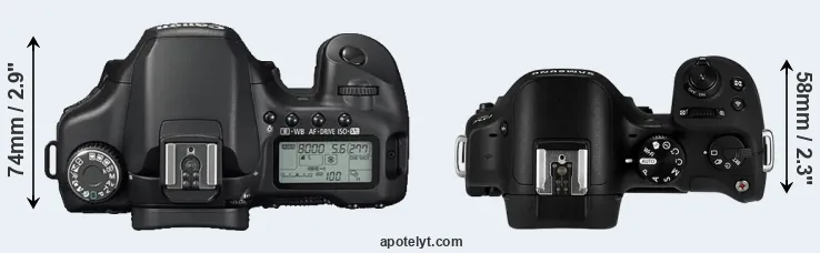 Compare 40D versus NX30 top