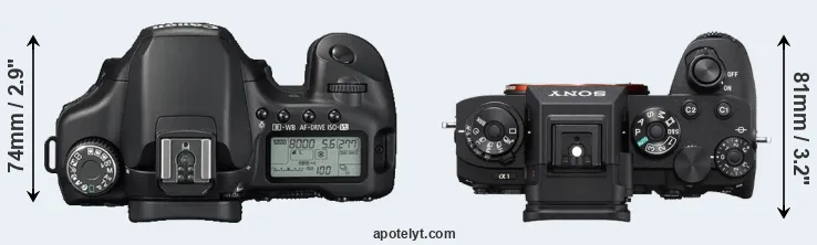 Compare 40D versus A1 top
