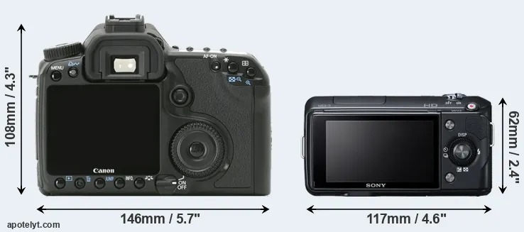 Comparison 40D or NEX-3 rear