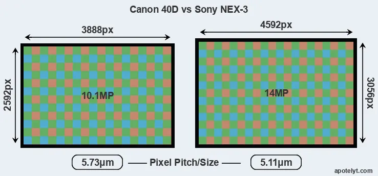 40D versus NEX-3 MP