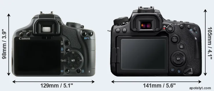 Comparison 450D or 90D rear