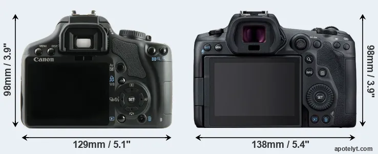 Comparison 450D or R5 rear