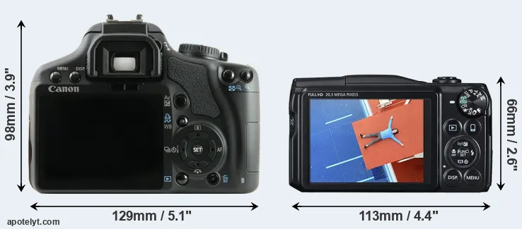 Comparison 450D or SX710 rear